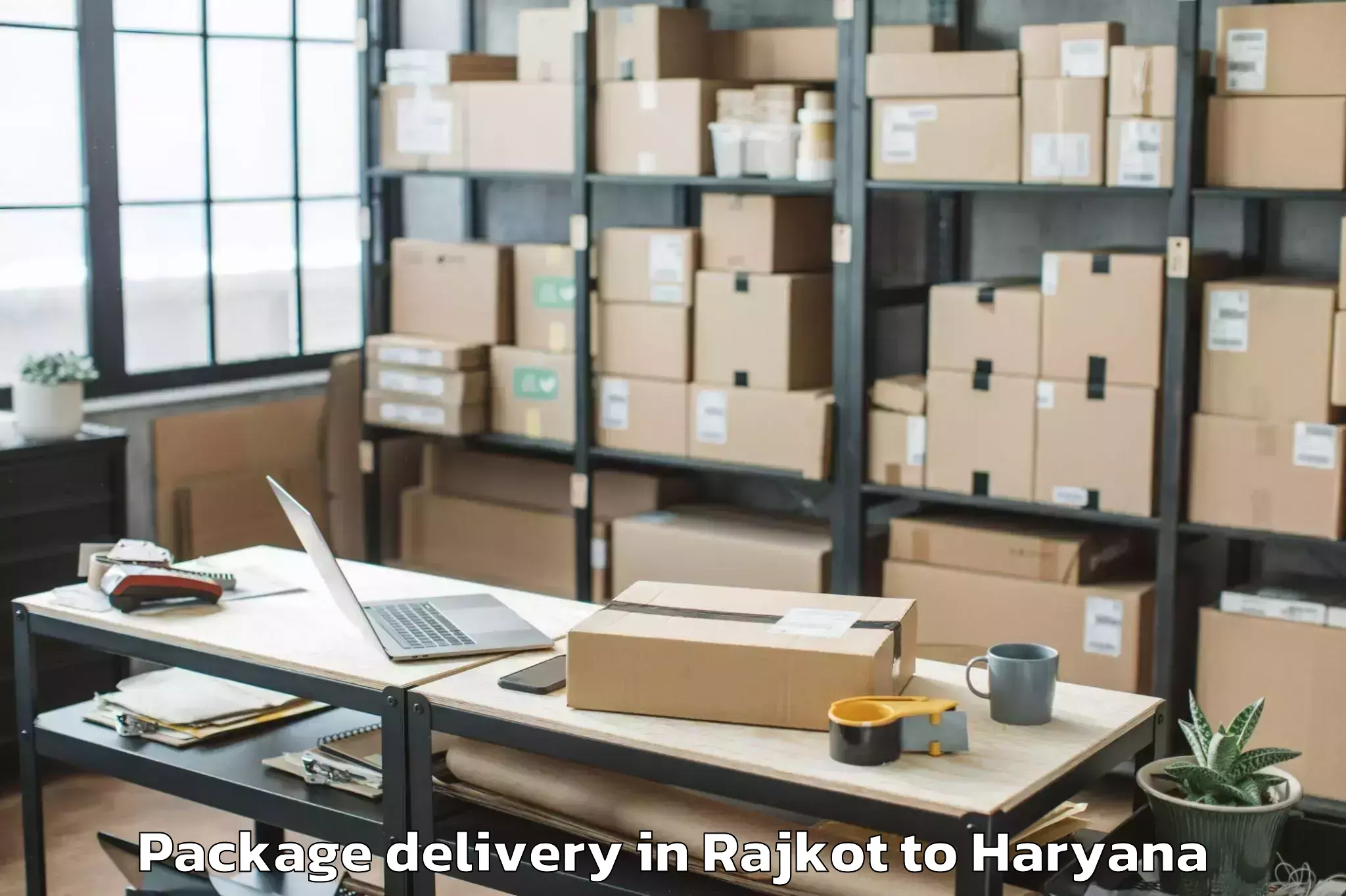 Leading Rajkot to Abhilashi University Sonipat Package Delivery Provider